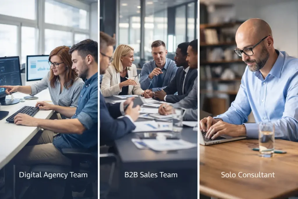 Sendpilot ideal users – agencies, B2B sales teams, and solopreneurs managing LinkedIn automation